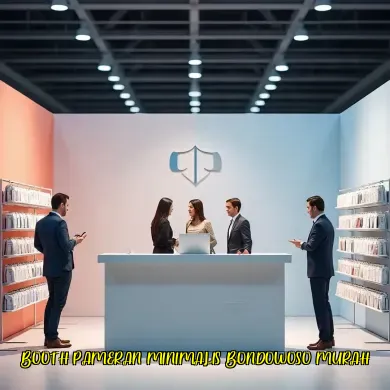 booth pameran minimalis bondowoso murah